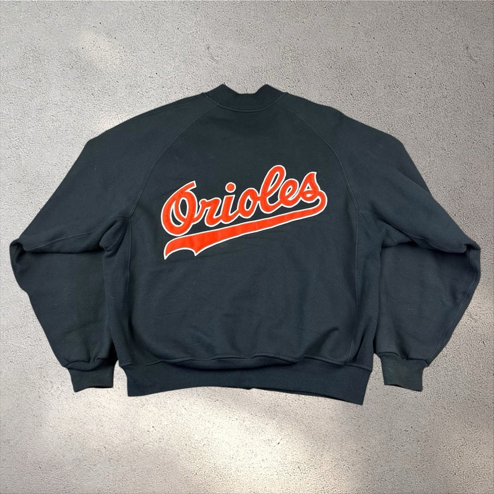 Vintage Baltimore Orioles Russell Athletic Bomber Jacket Men's Large USA 90s